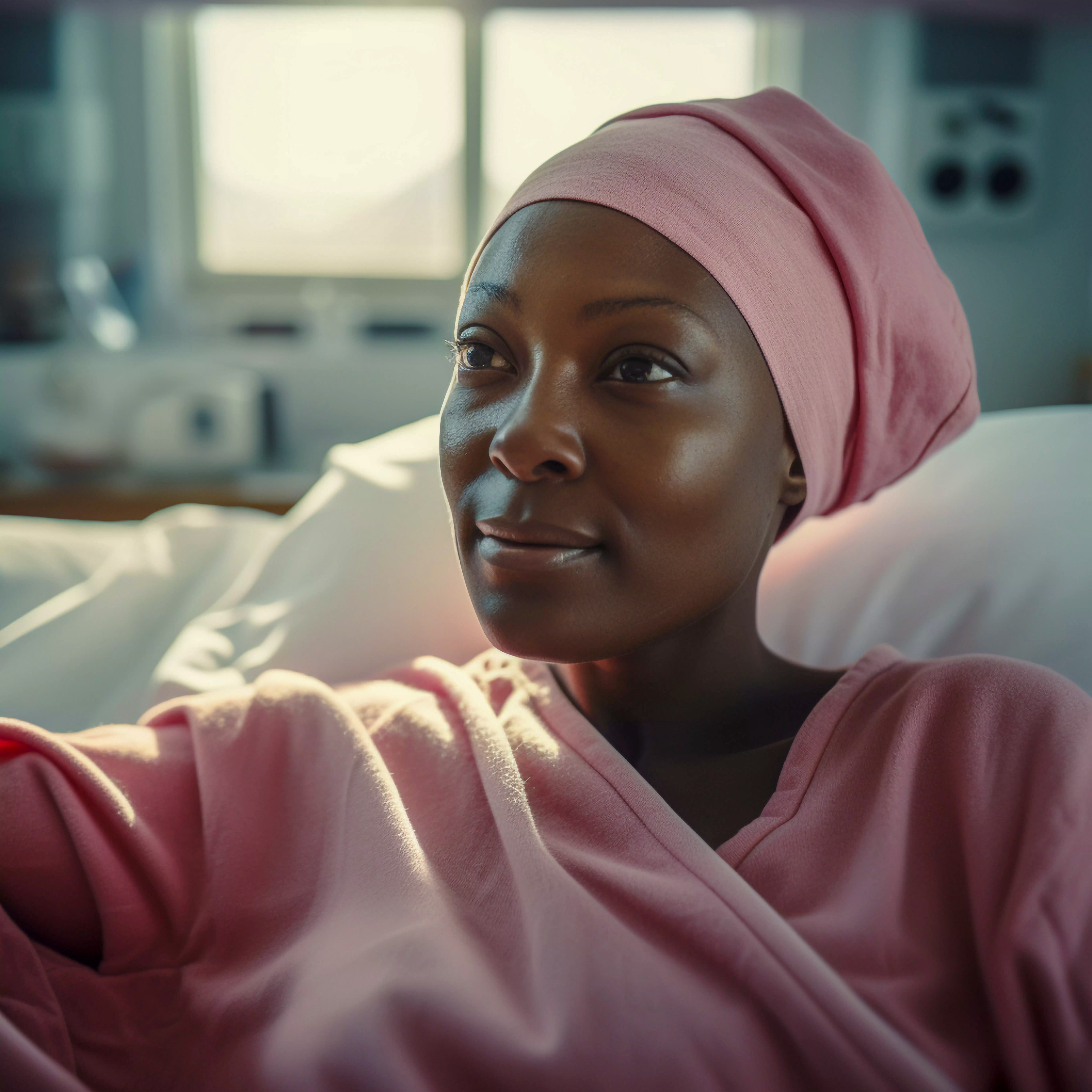 Cancer patient receiving care